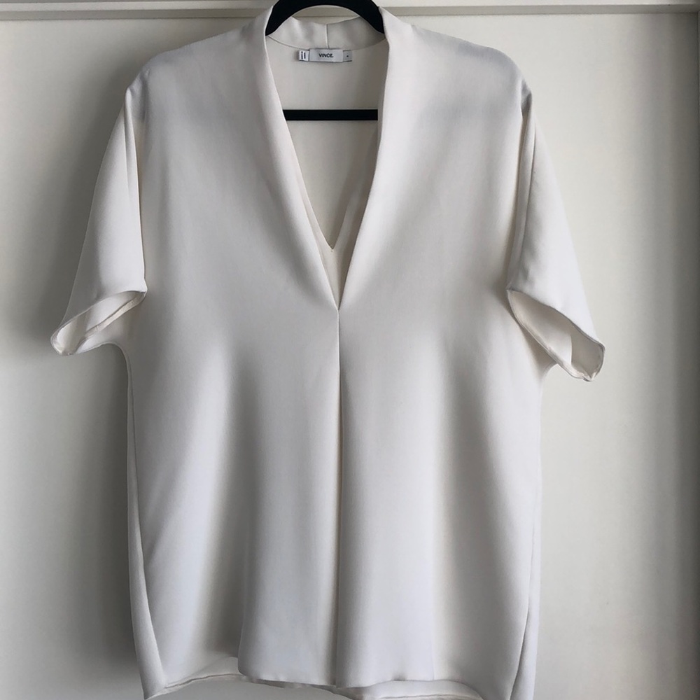 Vince oversized white blouse